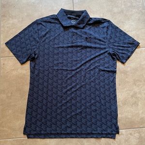 Nike Dri-Fit Disney Park Exclusive Mickey Mouse Houndstooth Navy Polo Shirt NEW